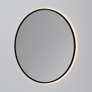 AURA LED SENSOR DEMISTER MIRROR - ROUND - 1050 - BLACK