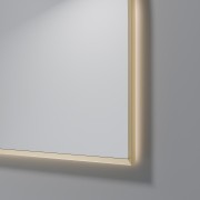 AURA LED SENSOR DEMISTER MIRROR - ARCH - 1150X1100 - BRUSHED BRASS