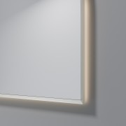 AURA LED SENSOR DEMISTER MIRROR - ARCH - 1150X1100 - BRUSHED NICKLE