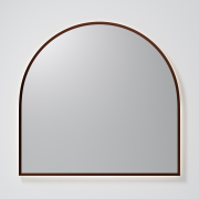 AURA LED SENSOR DEMISTER MIRROR - ARCH - 1150X1100 - BRUSHED BRONZE