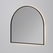AURA LED SENSOR DEMISTER MIRROR - ARCH - 1150X1100 - GUN METAL