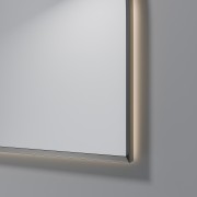 AURA LED SENSOR DEMISTER MIRROR - ARCH - 1150X1100 - GUN METAL