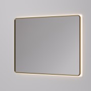 AURA LED SENSOR DEMISTER MIRROR - RECTANGULAR - 1150X850 - BRUSHED BRASS