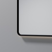 AURA LED SENSOR DEMISTER MIRROR - RECTANGULAR - 1150X850 - BLACK