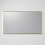 AURA LED SENSOR DEMISTER MIRROR - RECTANGULAR - 1500X850 - BRUSHED BRASS