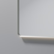 AURA LED SENSOR DEMISTER MIRROR - RECTANGULAR - 1500X850 - BRUSHED NICKLE