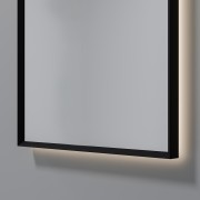 AURA LED SENSOR DEMISTER MIRROR - ARCH - 500X1050 - BLACK