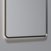 AURA LED SENSOR DEMISTER MIRROR - RECTANGULAR - 500X1050 - GUN METAL