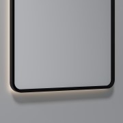 AURA LED SENSOR DEMISTER MIRROR - RECTANGULAR - 500X1050 - BLACK