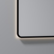 AURA LED SENSOR DEMISTER MIRROR - RECTANGULAR - 850X750 - BLACK