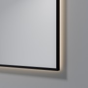 AURA LED SENSOR DEMISTER MIRROR - ARCH - 850X950 - BLACK