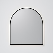 AURA LED SENSOR DEMISTER MIRROR - ARCH - 850X950 - BLACK