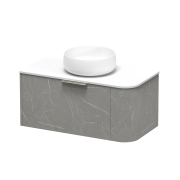 CONTOUR SWIFT 900 SINGLE DRAWER WALL BERNINI MARBLE LEFT HAND