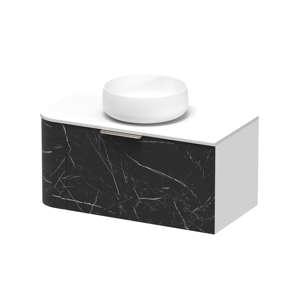 CONTOUR SWIFT 900 SINGLE DRAWER WALL CATALINA MARBLE RIGHT HAND