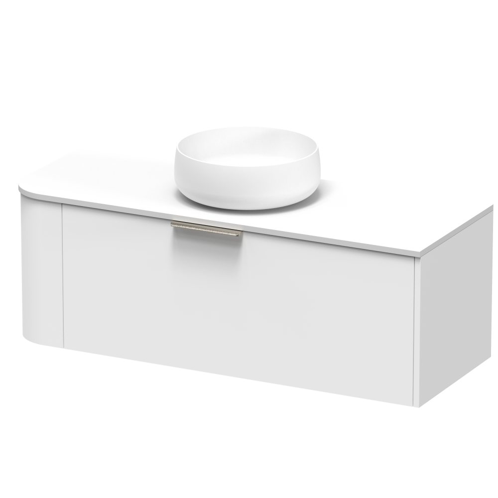 CONTOUR SWIFT 1200 SINGLE DRAWER WALL BERNINI MARBLE RIGHT HAND