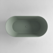 HALO SOLID SURFACE FREESTANDING BATH - 1700X800X560 - MATTE GREEN