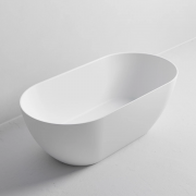 HALO SOLID SURFACE FREESTANDING BATH - 1700X800X560 - MATTE WHITE