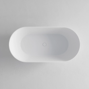 HALO SOLID SURFACE FREESTANDING BATH - 1700X800X560 - MATTE WHITE