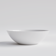 CODE ARC V2 ROUND VESSEL BASIN - 400X125H - GLOSS WHITE