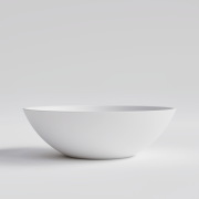 CODE ARC V2 ROUND VESSEL BASIN - 400X125H - MATTE WHITE