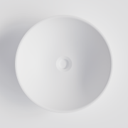 CODE ARC V2 ROUND VESSEL BASIN - 400X125H - MATTE WHITE