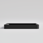 CODE LINEARE SOLID SURFACE SQUARE INSET BASIN - 530X445X60H - MATTE BLACK