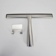 CODE SHOWER GLASS WIPER & HOLDER - BRUSHED NICKEL