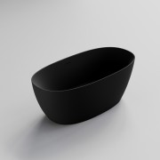 CERVO ACRYLIC F/STANDING BATH - 1550X750X560 - MATT BLACK