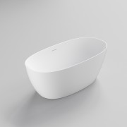 CERVO ACRYLIC F/STANDING BATH - 1550X750X560 - MATT WHITE
