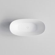 CERVO ACRYLIC F/STANDING BATH - 1550X750X560 - MATT WHITE