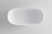 CERVO V2 SOLID SURFACE FREESTANDING BATH - 1600X800X560 - MATTE WHITE