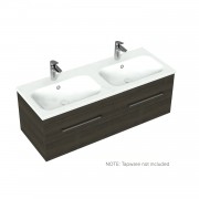 1200 Citi Wall Hung Double Basin Vanity (2 Drawer) - Specify Colour & Basin