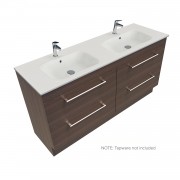 1500 Citi Floor Standing Double Basin Vanity (4 Drawer) - Specify Colour & Basin