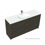1500 Citi Floor Standing Single Basin Vanity (4 Drawer) - Specify Colour