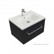 600 Citi Wall Hung Vanity (1 Drawer) - Specify Colour & Basin