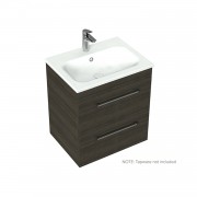 600 Citi Wall Hung Vanity (2 Drawer) - Specify Colour & Basin