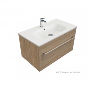 750 Citi Wall Hung Vanity (1 Drawer) - Specify Colour & Basin