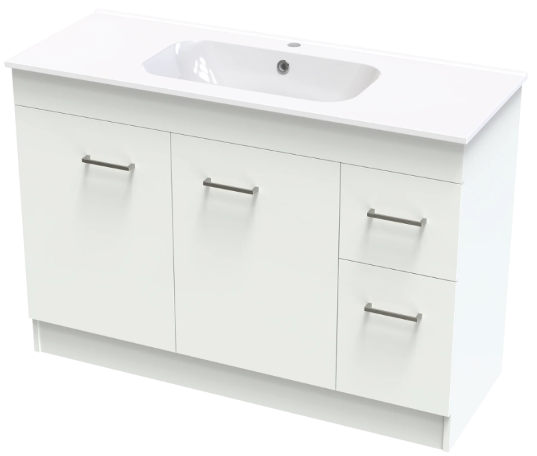 CLASSIC AURA 1200 FLOOR WHITE MELAMINE