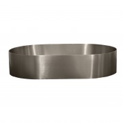 FUSION OVAL STAINLESS STEEL BASIN - 550X350 - BRUSHED STAINLESS