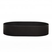 FUSION OVAL STAINLESS STEEL BASIN - 550X350 - MATTE BLACK