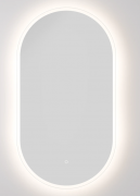 SOLACE LED TOUCH BUTTON DEMISTER MIRROR - OVAL - 600X900MM