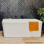 CONTRO 1800X850 BACK TO WALL BATH WITH UPSTAND
