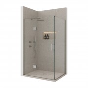 Easy Tile Splash 2 Wall 1200x900 Hinged Door