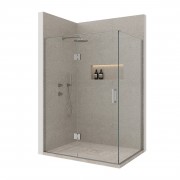 Easy Tile Fabulous 2 Wall 1400x1000 Hinged Door