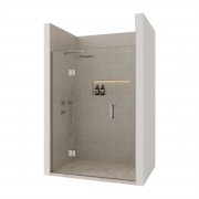 Easy Tile Immersion 3 Wall 1400x1000 Hinged Door