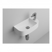 Emilia 440 Wall Mounted WC Basin - Gloss White