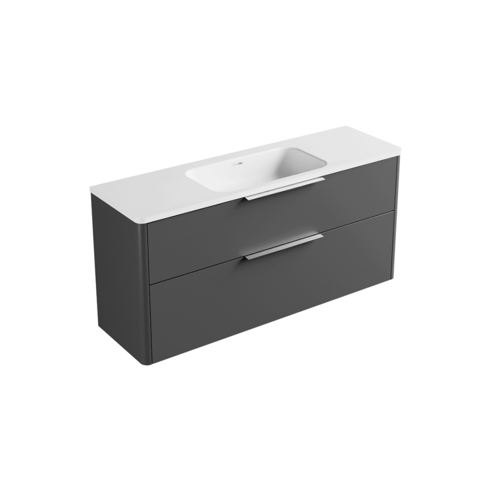 Evo Arco slim 1200 2 drawers, stacked, thermoform