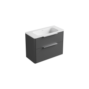 Evo Arco slim 750 2 drawers, stacked, thermoform profile front