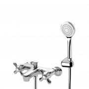 Foreno Diverter Bath Mixer with Shower Duplex - 20mm Chrome