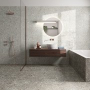 Frammenta Grigio Floor with Fragment Perla Wall